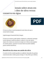 Fatos Nutricionais Sobre Atum em Conserva em Óleo de Oliva Versus Conserva em Água - Ehow Brasil