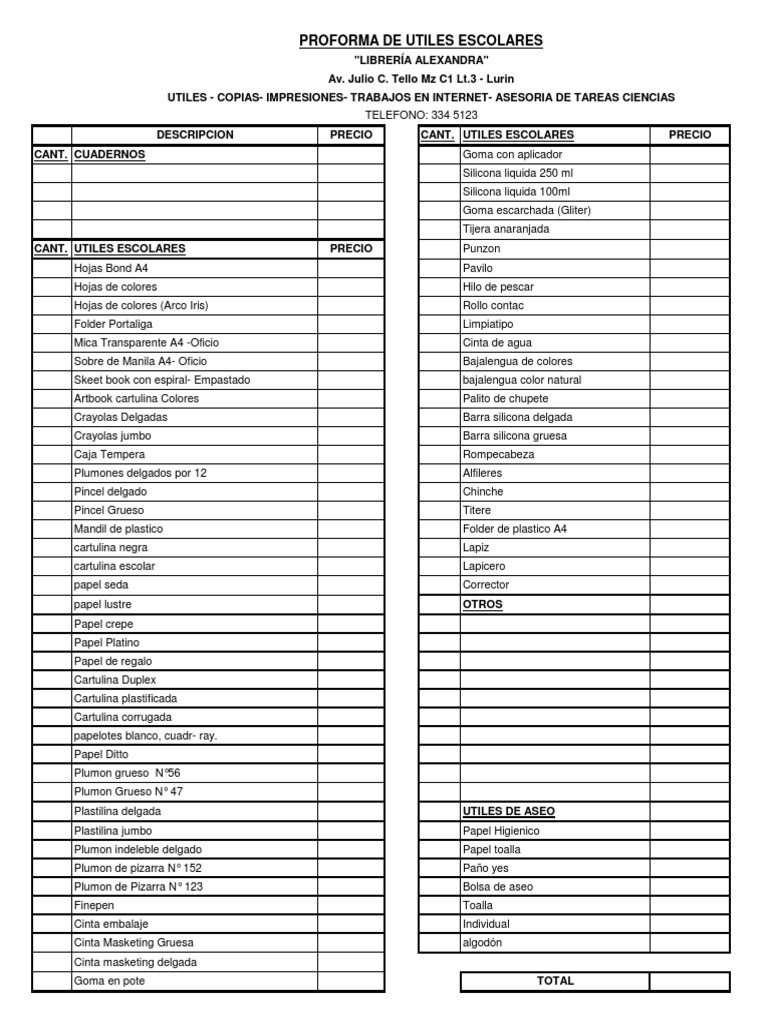 PROFORMA | PDF