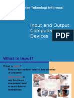 Input and Output Computer Devices: Pengantar Teknologi Informasi