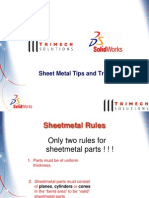 Solidworks-Sheetmetal - Tips and Tricks