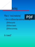 What Is "Social Marketing"