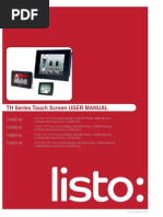 MANUL018R2V2 - TH Series Touchscreen User Manual
