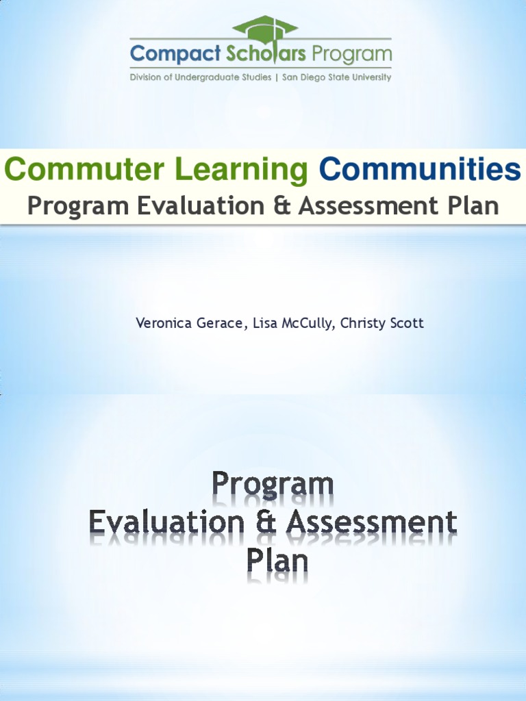 Commuter Learning Communities Evaluation | PDF | Self Efficacy | Focus ...