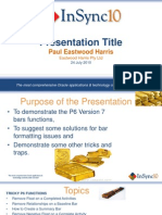 Presentation Title: Paul Eastwood Harris