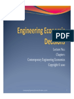 Lecture No1 - Engineering Economic Decisions PDF