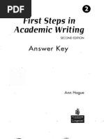 First Steps - Answer Key