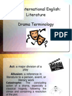 Myp Int Drama Terminology