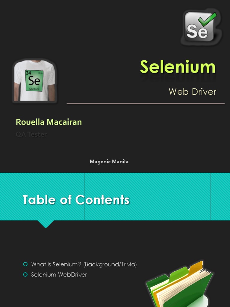 Selenium Webdriver (Selenium 2.0) | PDF | Selenium (Software ...