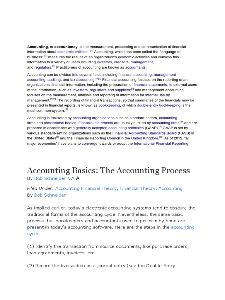 Accounting | PDF
