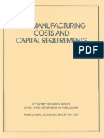 Feed Manufacturing Costs and Capital Requirements: Economic Research Service United States Department of Agriculture