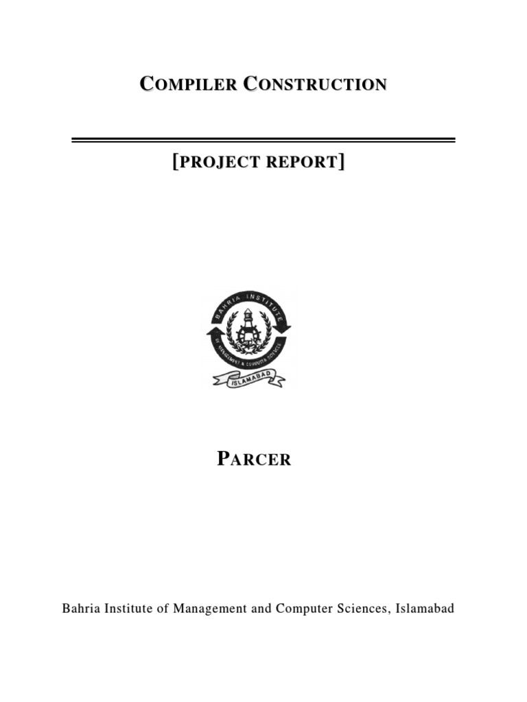 Compiler Construction Project Report | PDF