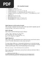 RSA Algorithm Example