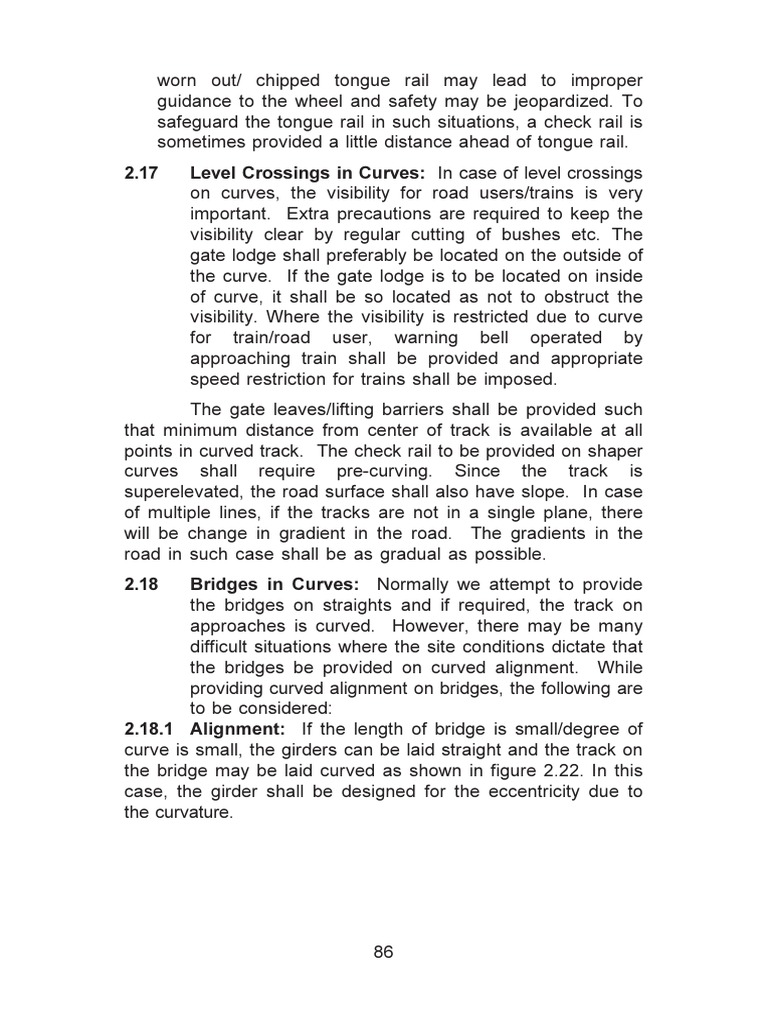 Railway Curves 6 Pdf Track Rail Transport Rail Transport