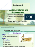 Section 4.1 Position, Distance and Displacement