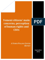 Yemeni Citizens Concerns Perception of Human Rights and CSOs ( English Version) v3