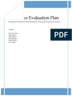 Georgia 4-h Formative Evaluation Plan