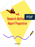 Research Methods & Report Preparation