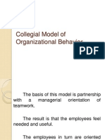 Collegial Model of Organizational Behavior