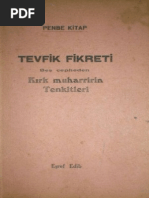 Eş-Ref Edib - Tevfik Fikreti Beş - Cepheden Kırk Muharririn Tenkitleri