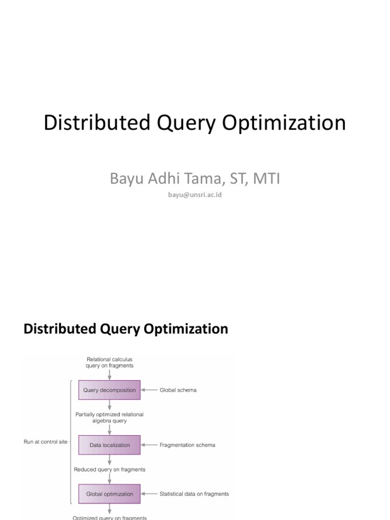 Query Processing in Distributed Database | PDF | Oracle Database ...