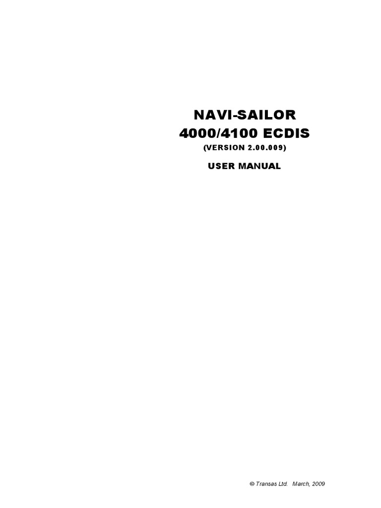 transas navi-sailor 4000 ecdis user manual
