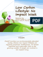 Low Carbon Lifestyle: No Impact Week FGD Report