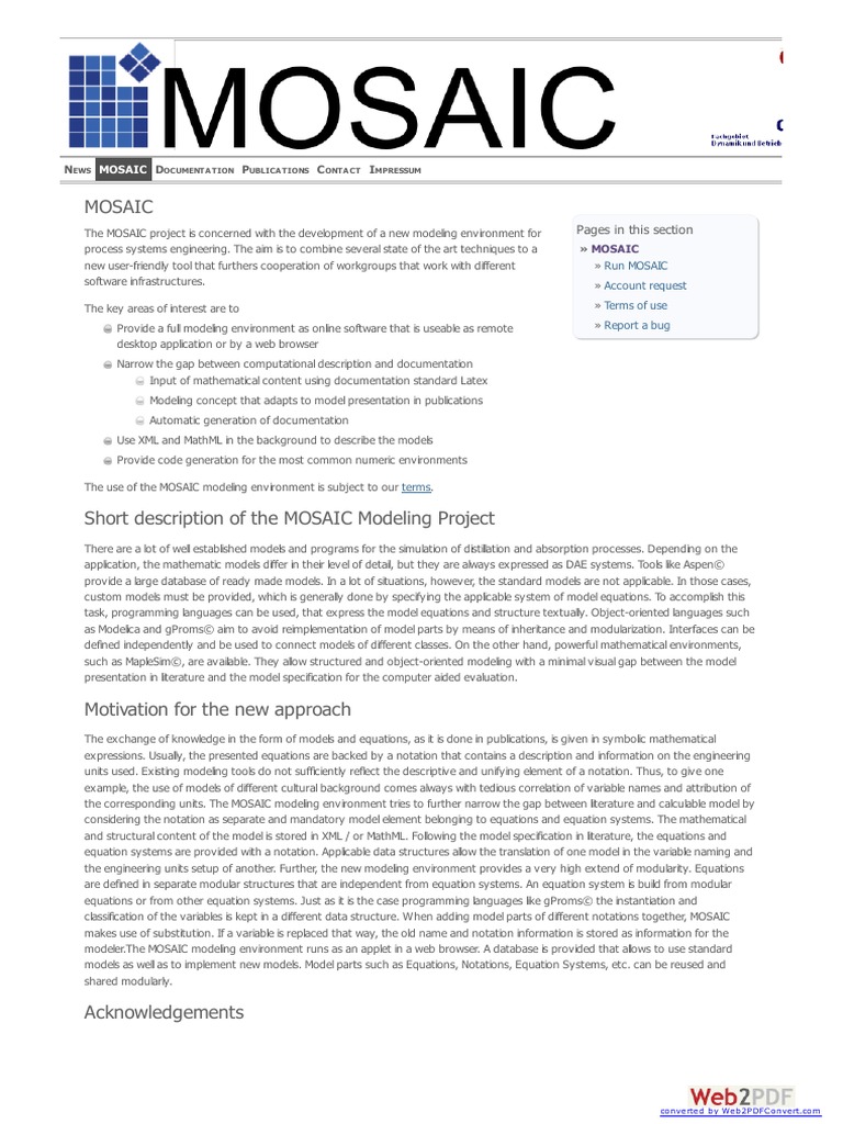WWW Mosaic Modeling de PDF Databases Modular Programming