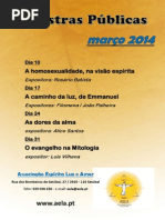 Palestras públicas marco 2014