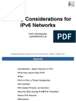 Security Considerations For Ipv6 Networks