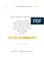 Jagriti YATRI Summary