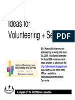Strategic Volunteering and Service 