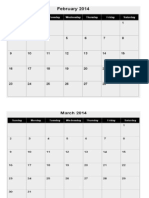 Calendario 2014 Word