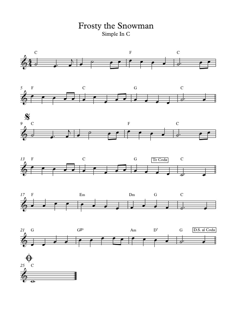 Frosty The Snowman | PDF