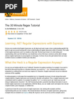 Download The 30 Minute Regex Tutorial - CodeProject by vince_diana1470 SN210108749 doc pdf