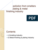 Water Pollution From Smelting, Metal Plating & Metal Finishing
