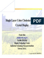 Cholestric Flexible Displays(ch LCDS)
