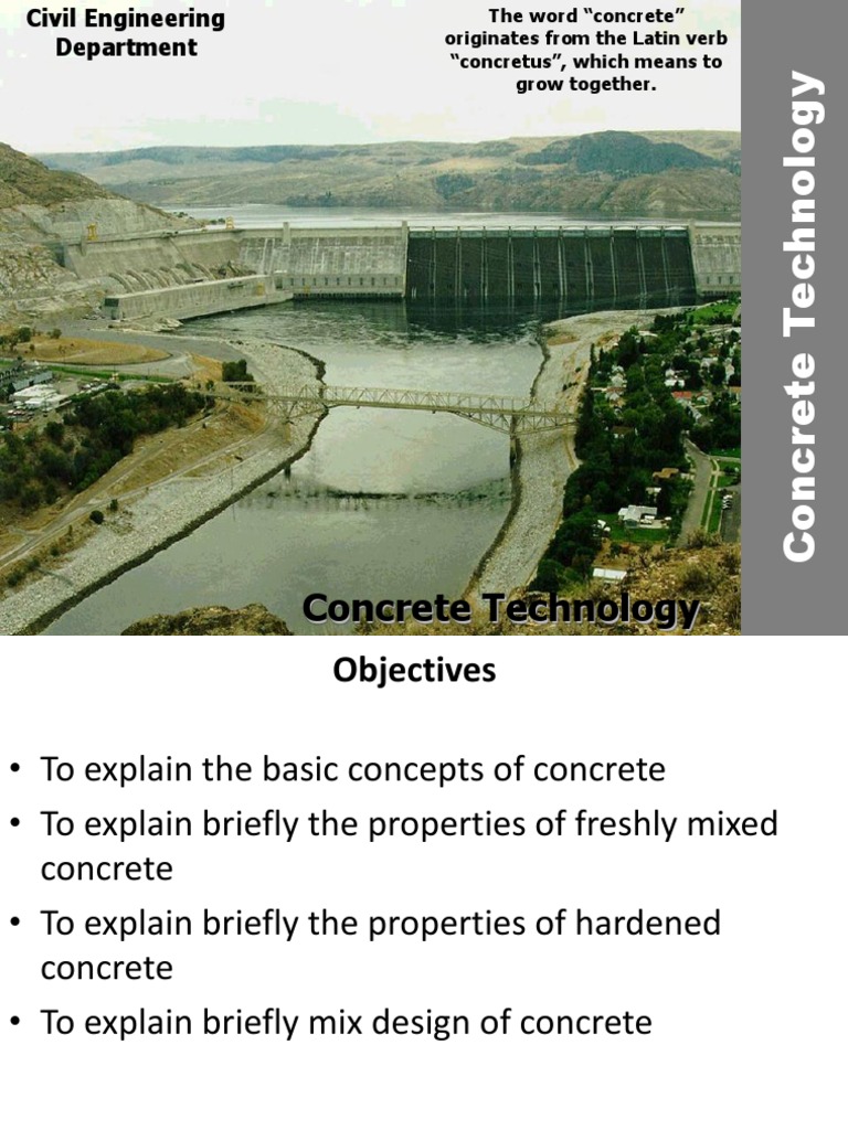 Basics of Concrete Technology | PDF | Concrete | Cement