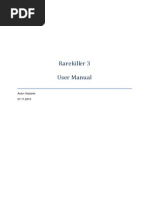 Download Rarekiller 3 Use Manual by Bruno Garcia SN210126629 doc pdf