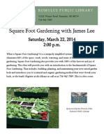 Square Foot Gardening 3-22-14