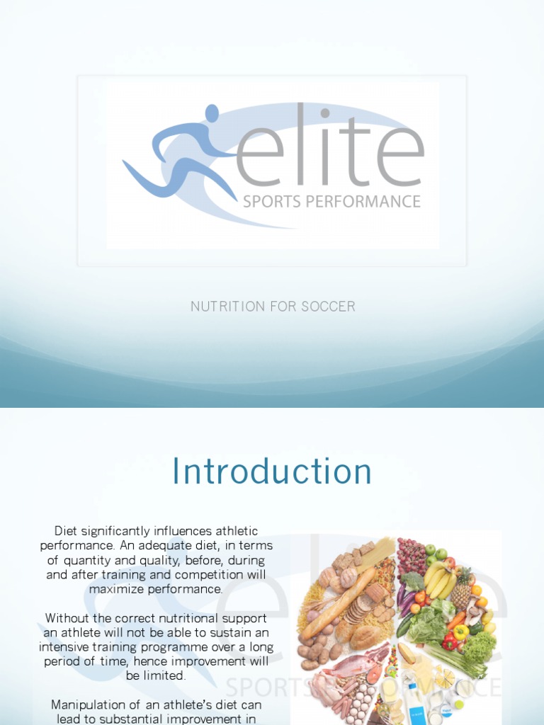 Soccer Nutrition for Optimal Performance | PDF | Nutrition | Diet ...