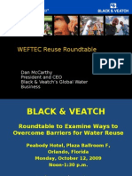 Weftec Reuse Roundtable: Dan Mccarthy President and Ceo Black & Veatch'S Global Water Business