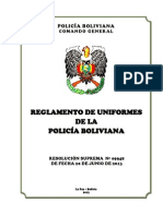 Reglamento de Uniformes Impresión