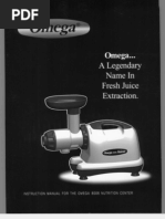 Download 20140302su Omega Masticating Juicer 8006 Owners Manual Users Guide by resourcesforlife SN210149487 doc pdf