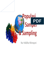 Populasi Sampel Sampling