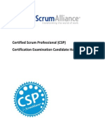 Certified Scrum Professional (CSP) Certification Examination Candidate Handbook