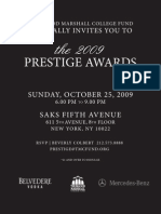 Prestige Awards: Cordially Invites You To