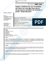 NBR 07008 - Chapas de Aco-carbono Zincadas Pelo Processo Continuo de Imersao a Quente