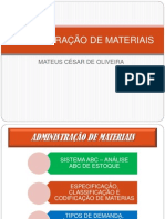 ADMINISTRAÇÃO DE MATERIAIS