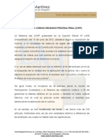 Reforma Del Codigo Organico Procesal Penal (Copp)