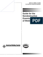 Guide For The Nondestructive Examination of Welds: AWS B1.10M/B1.10:2009 An American National Standard